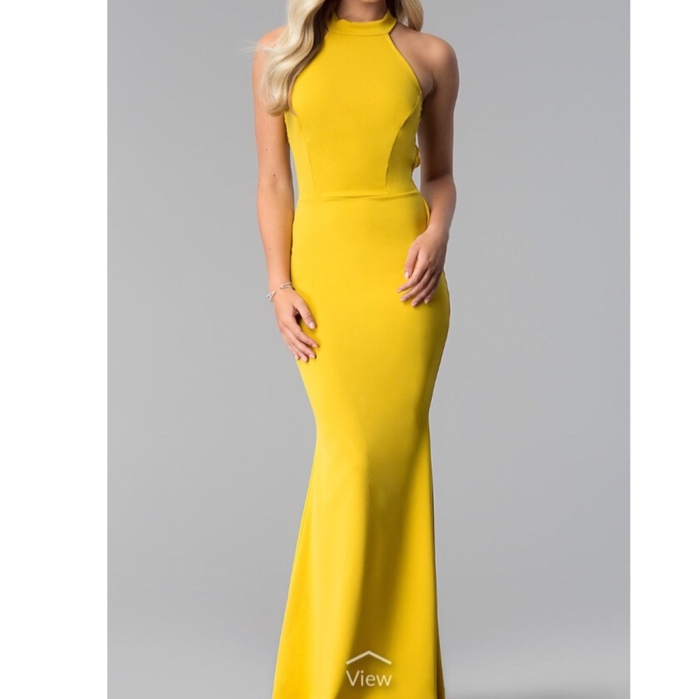 Mustard Yellow Prom Dress